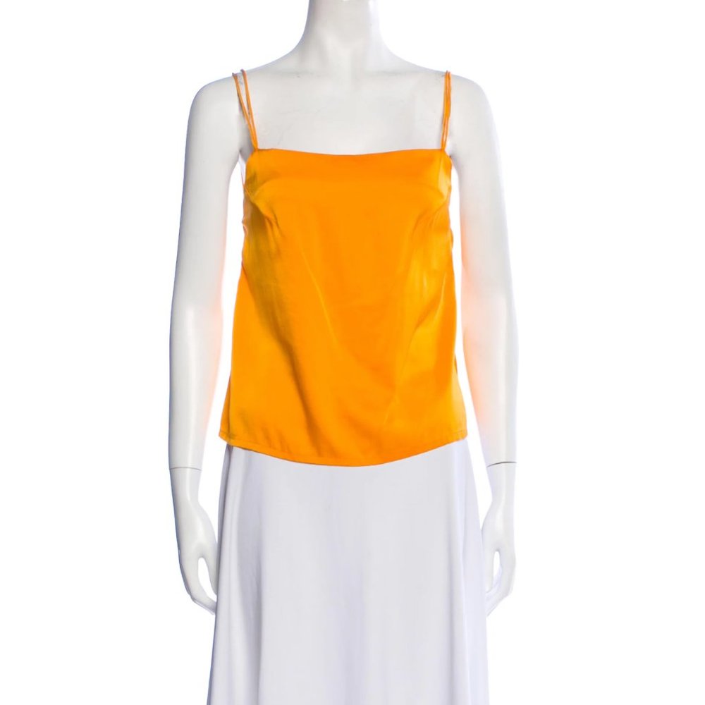 Paloma Wool Tangerine Silk Top Medium